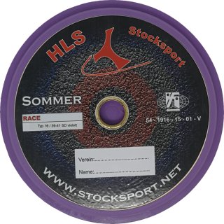 RACE Sommerlaufplatte GLATT (niedrig) ungedämpft (RACE - S) 16 / 39-41 SD violett
