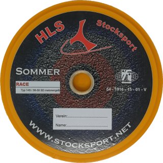 RACE Sommerlaufplatte GLATT (niedrig) ungedämpft (RACE - S) 14S / 56-58 SD melonengelb