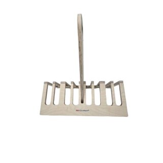 Plattenträger aus Holz für 8 Platten, zusammenklappbar